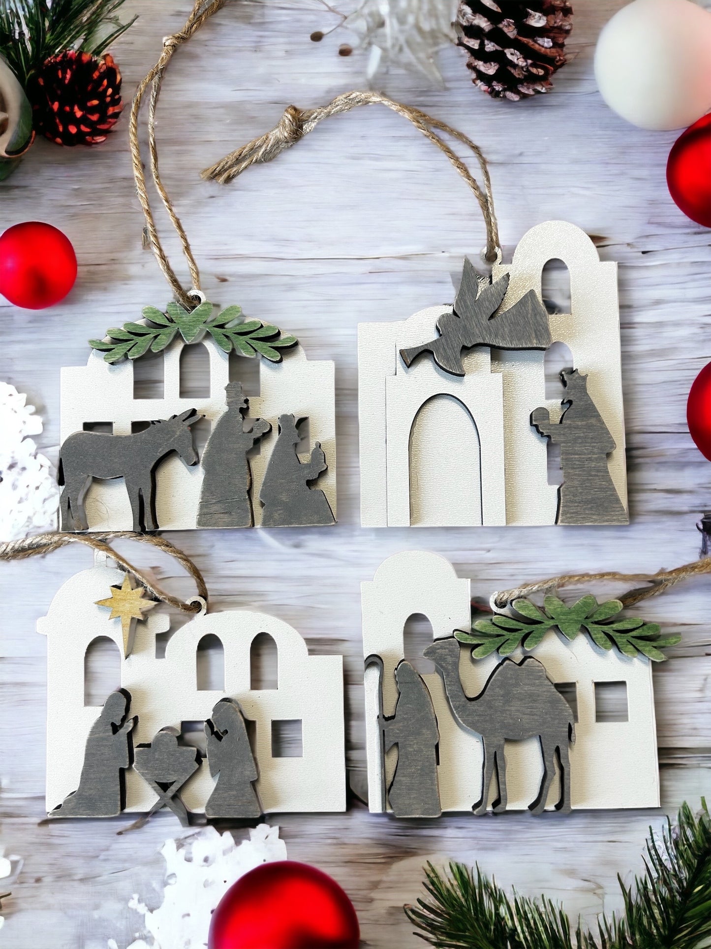 Nativity ornament set