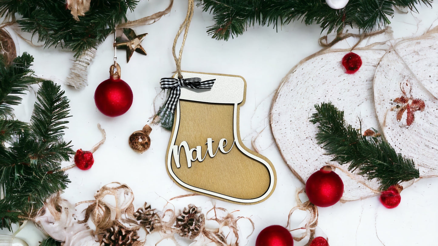 Personalized Stocking ornament