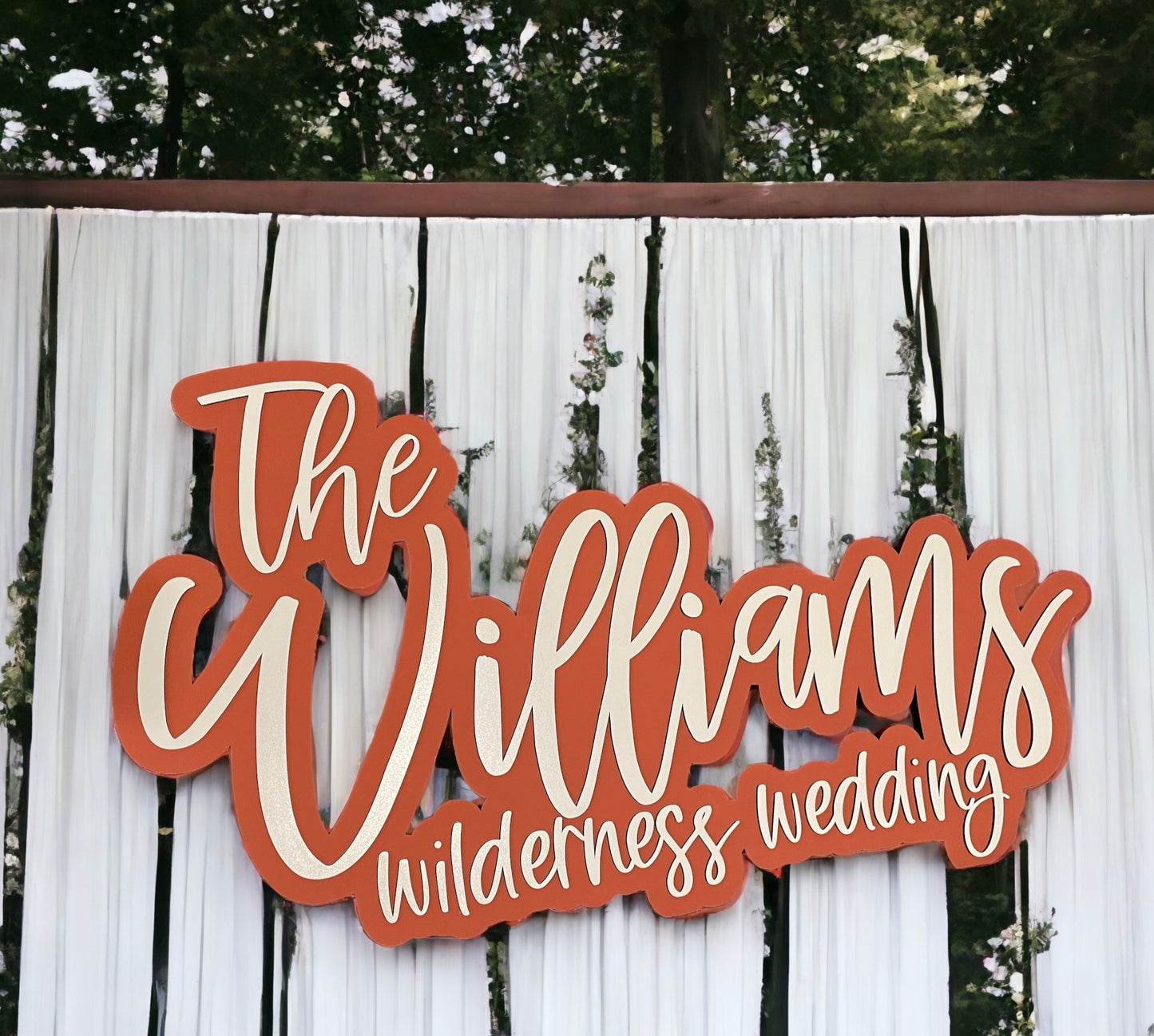 Custom Name two layered sign
