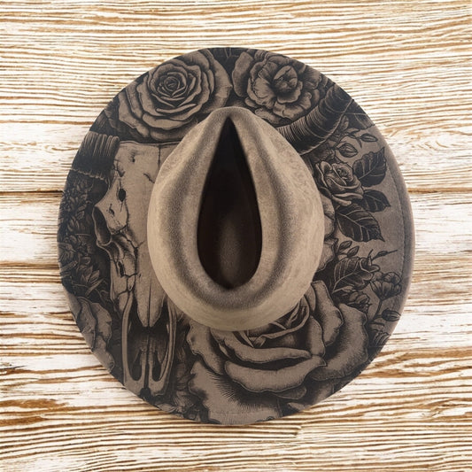 Skull w/flowers