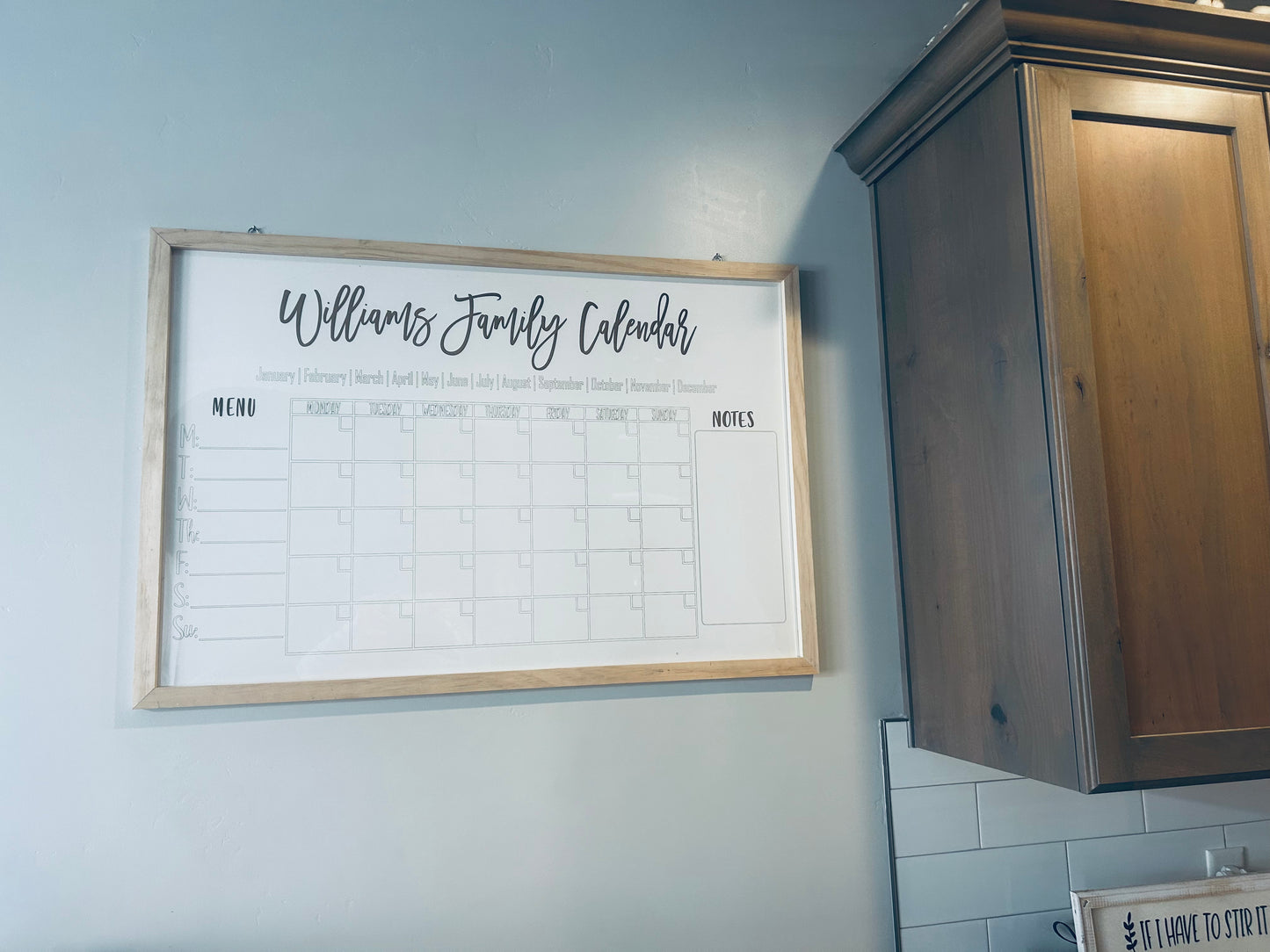 Family Calendar/chore chart