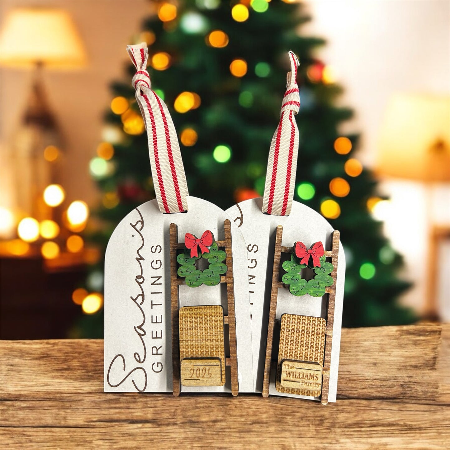 Farmhouse Season Greetings ornament