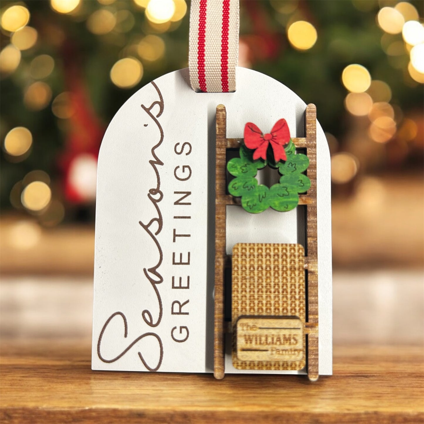 Farmhouse Season Greetings ornament