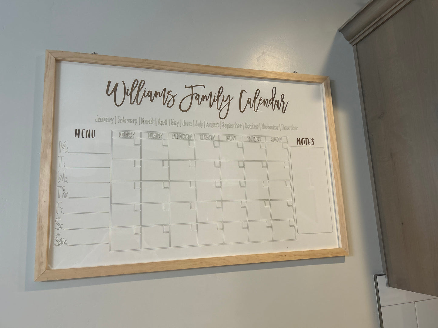 Family Calendar/chore chart